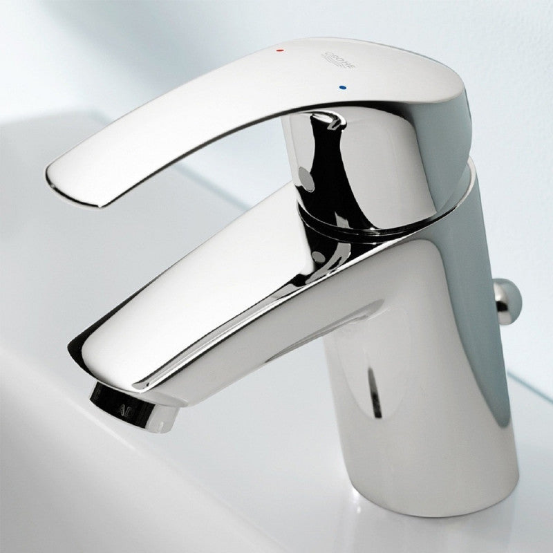 Mitigeur lavabo EUROSMART GROHE cartouche SilkMove® ES 32926002 - taille S - bec bas - chrome