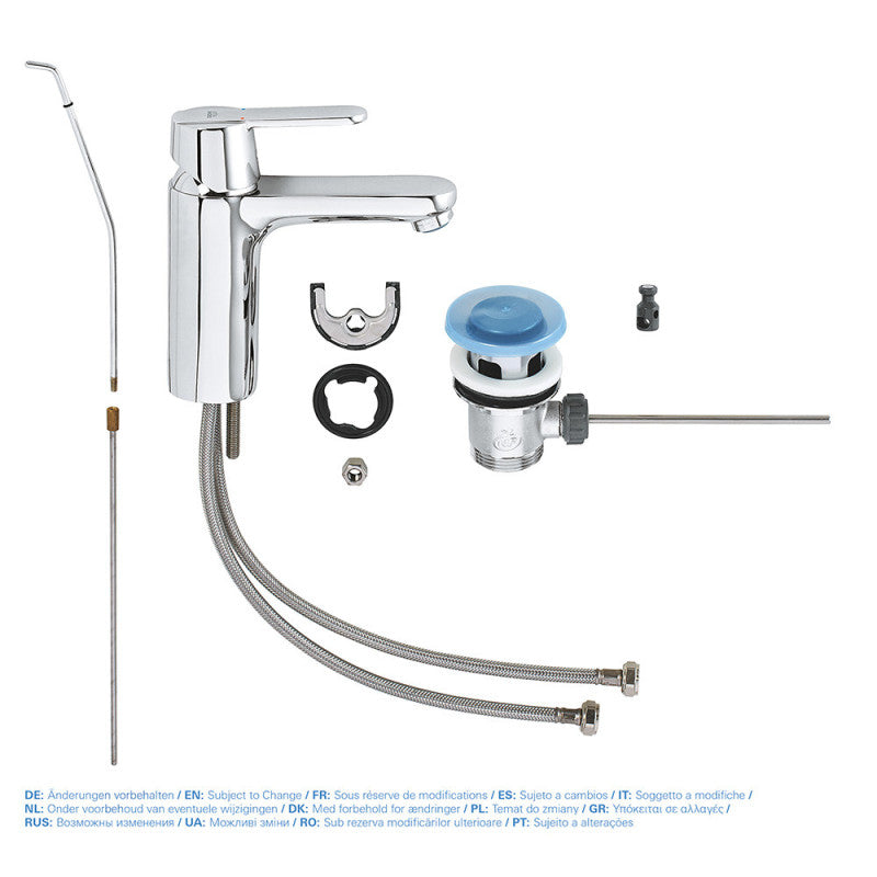 Mitigeur lavabo GET GROHE 23454000 taille M - bec droit - chrome