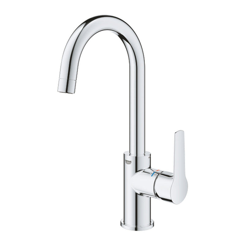 Mitigeur lavabo START GROHE 24203002 QuickFix - bec col de cygne pivotant- taille L - chrome