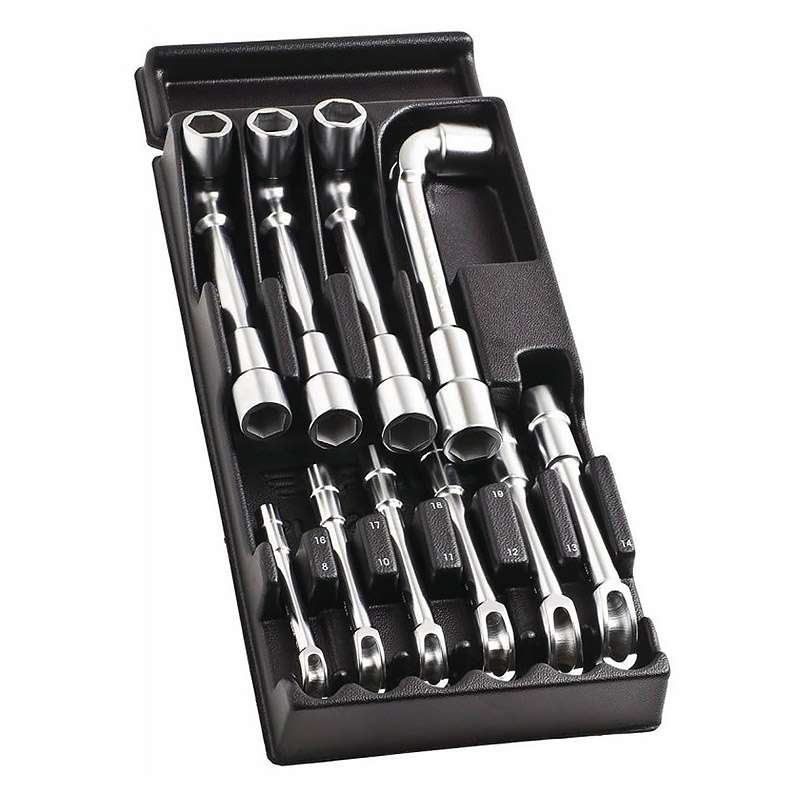 Module de 10 clés à pipe débouchées FACOM MOD.75-1PB