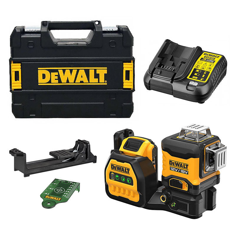 Niveau laser multi-lignes 3 faisceaux verts à 360° 12V / 18V DEWALT DCE089D1G18-QW