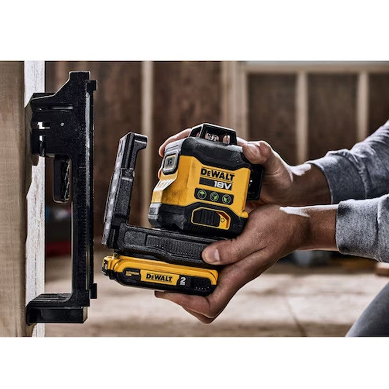 Niveau laser multi-lignes compact 3 faisceaux verts à 360° 18V DEWALT DCLE34031N-XJ