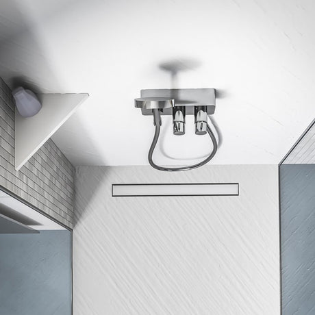 Etagère d'angle en Solid surface blanc lisse 26 x 26 cm x 2,5 cm MARMOX