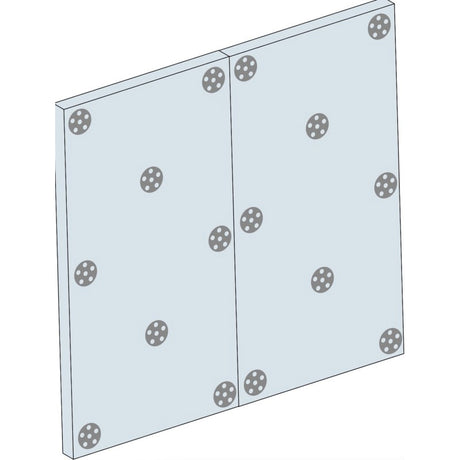 Rondelles métaliiques pour panneaux à carreler - sachet de 20