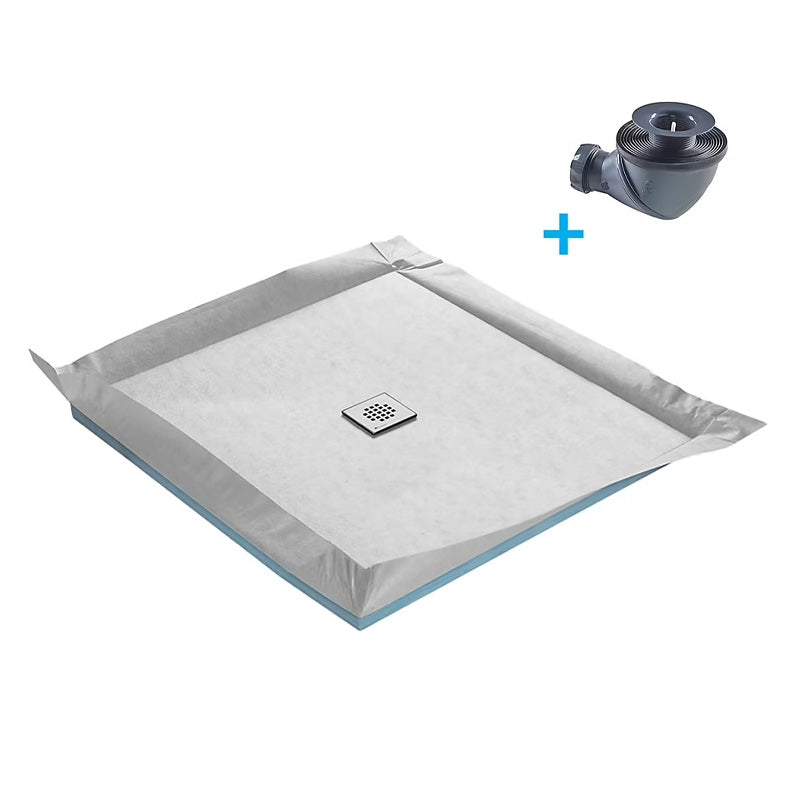 Receveur à carreler MARMOX grille carrée centrée