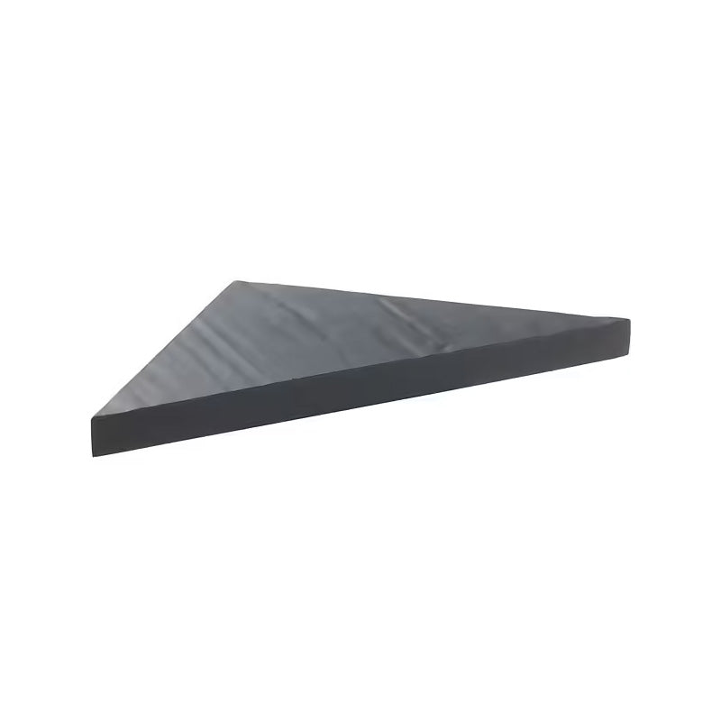 Banc d'angle pour douche en résine imitation ardoise 53 x 53 x 8 cm MARMOX