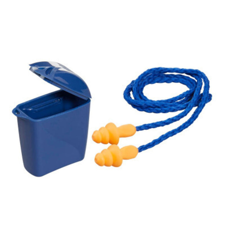 1 Paire de bouchons d'oreilles réutilisables avec cordelette et boîte de rangement SNR 26 DB