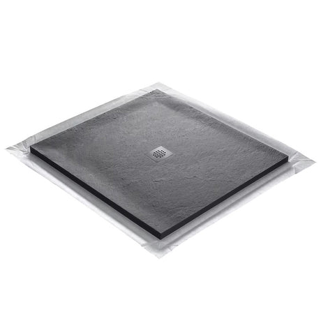 Receveur pierre naturelle rocher de mer MARMOX grille carrée centrée