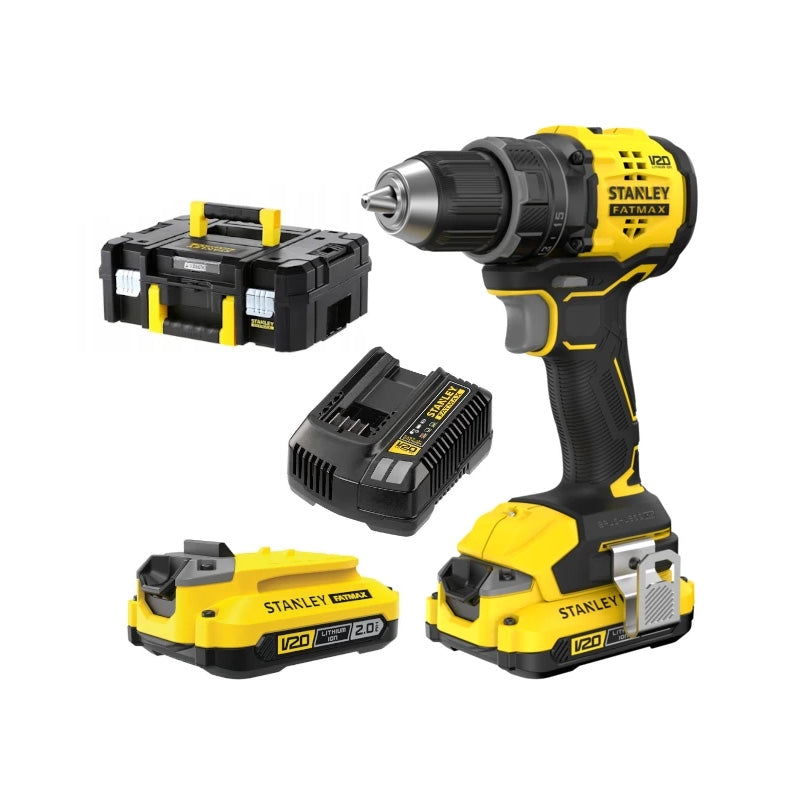 Perceuse Visseuse 50Nm - 18V - 24 Réglages De Couple - SFMCD714D2T-QW STANLEY FATMAX V20