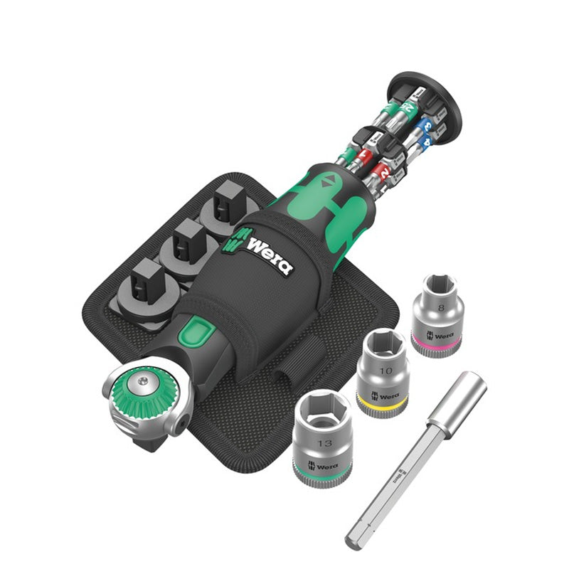 Cliquet de poche Zyklop 8009 Set 2, 18 pièces - WERA - 05004281001