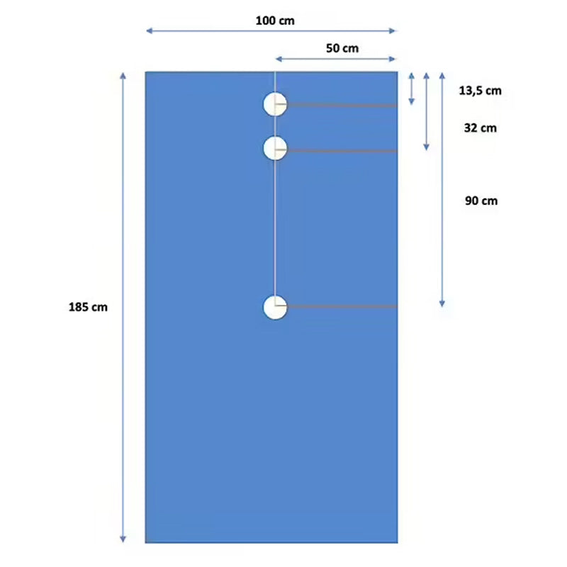 Réhausse universelle pour receveur- 200 x 120 cm (8 cm d'épaisseur (5 cm + 3 cm))