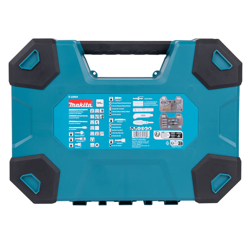Makita E-22604 104 pièces Ensemble de forets et embouts