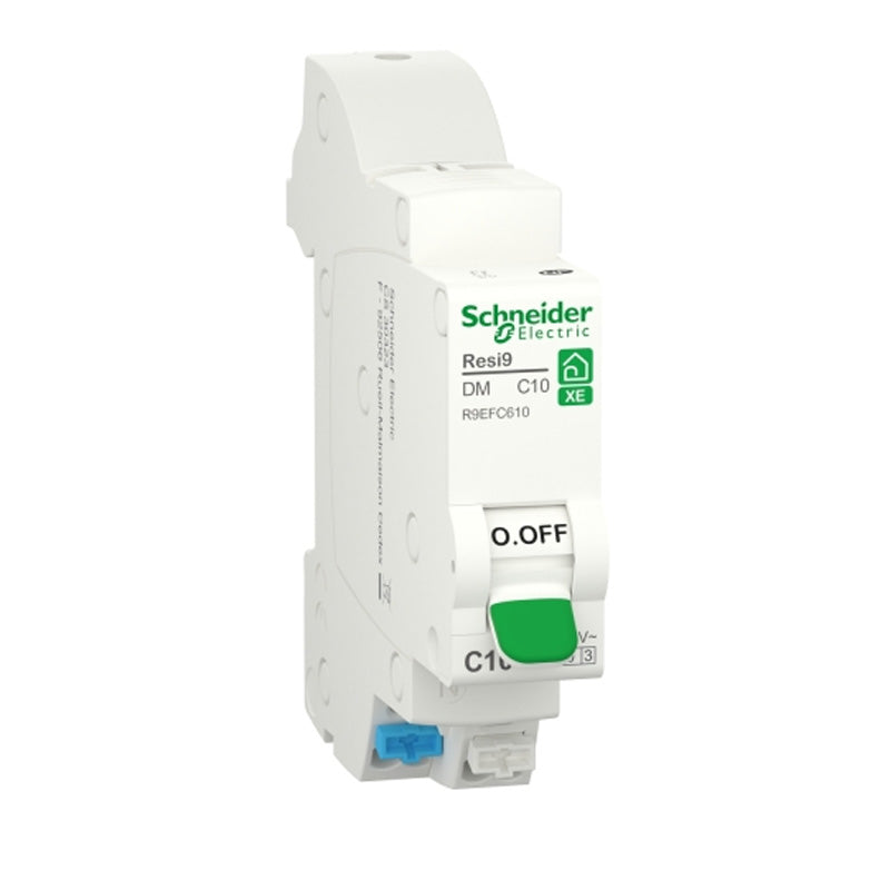 Disjoncteur SCHNEIDER R9EFC610 10A type C Auto 3kA 1P+N embrochable Resi9 XE