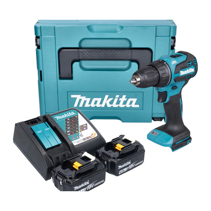 Perceuse visseuse à percussion Brushless 65nm - 18V DHP490RMJ MAKITA - Ø 13 mm + 2x4Ah Makpak