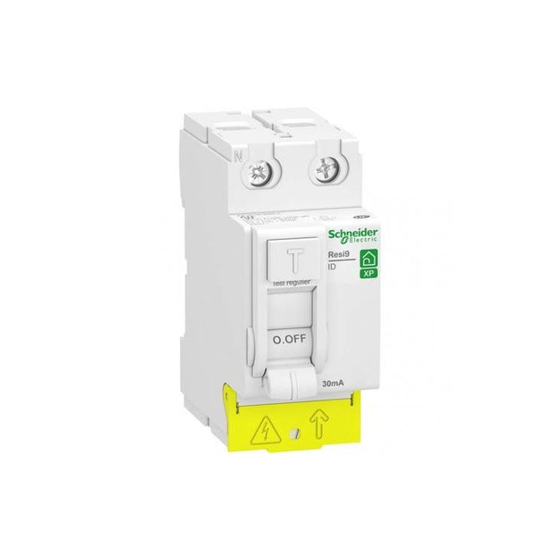 Interrupteur différentiel SCHNEIDER R9PRC240 40A type AC 30mA 1P+N peignable Resi9 XP