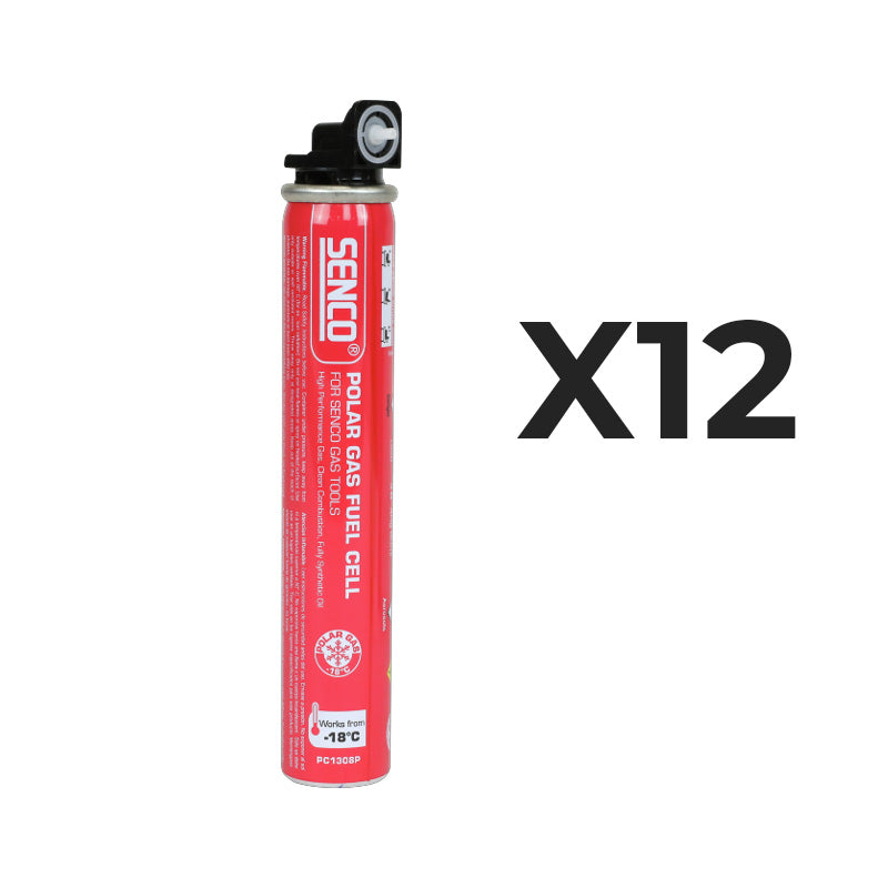 Pack de 12 Cartouche de gaz SENCO PC1308P 40gr pour cloueur agrafeuse