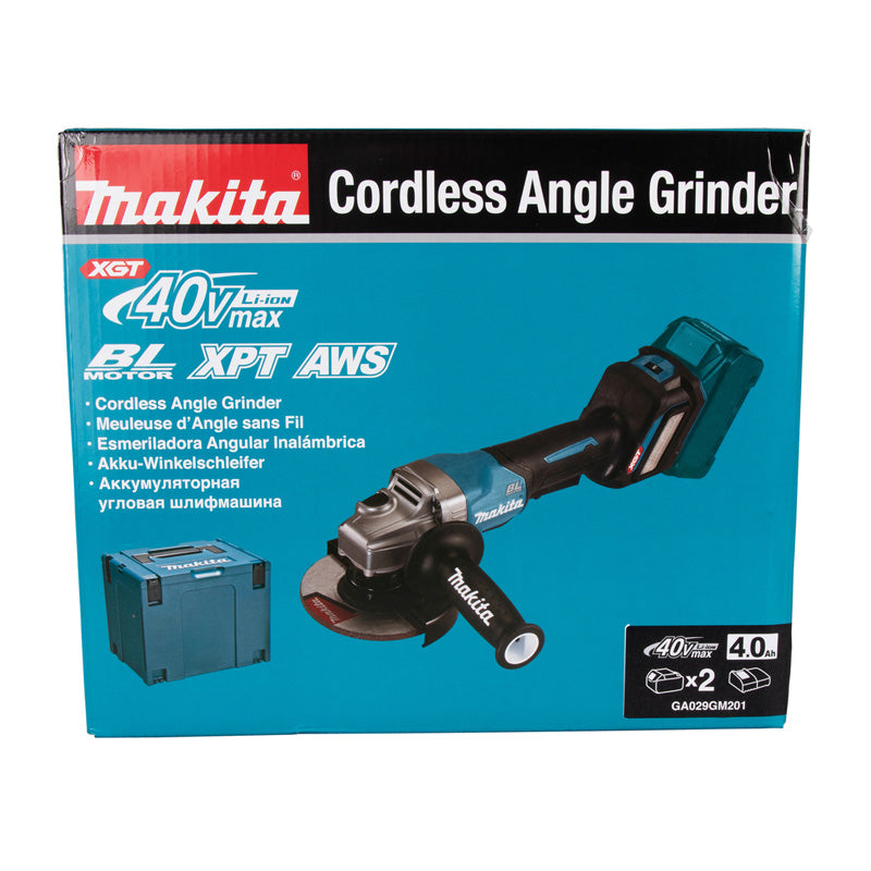 Meuleuse Ø 125mm 2x4Ah 40V XGT ® MAKITA GA029GM201en MAKPAC