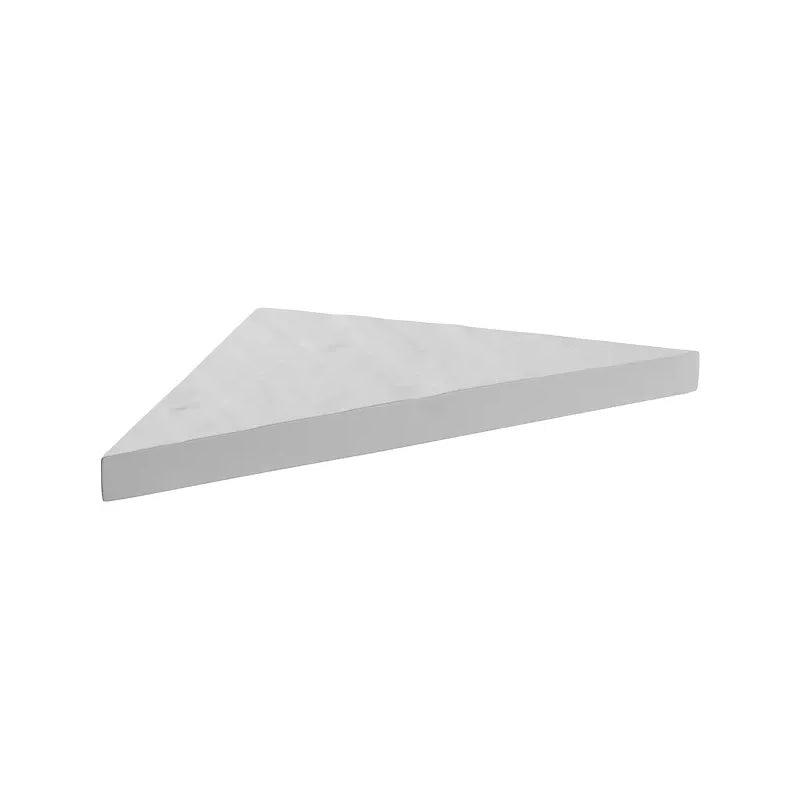Banc d'angle pour douche en résine imitation ardoise 53 x 53 x 8 cm MARMOX