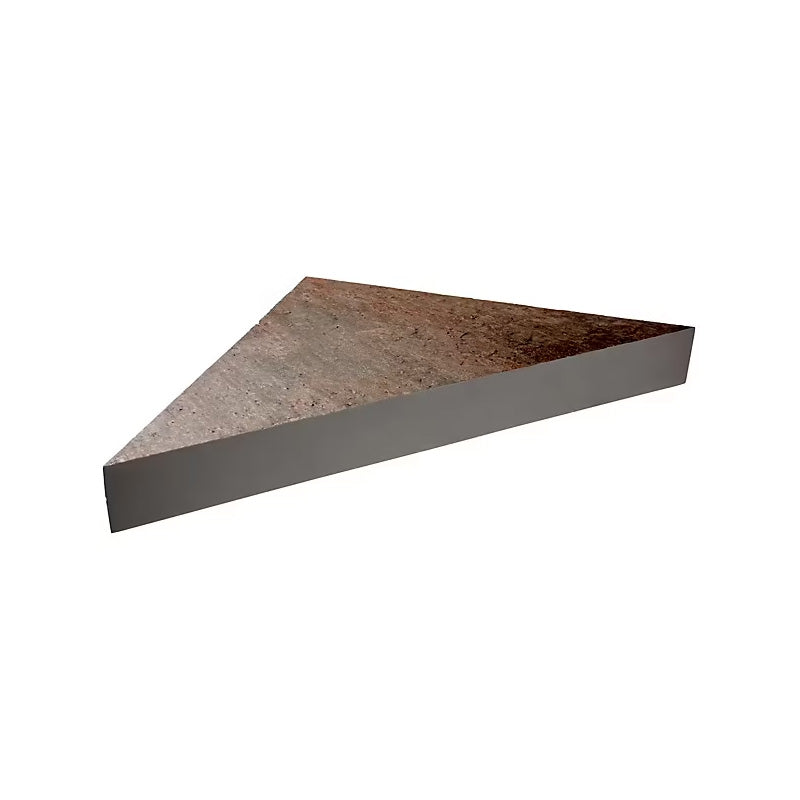 Banc d'angle pour douche en pierre naturelle 53 x 53 x 8 cm MARMOX