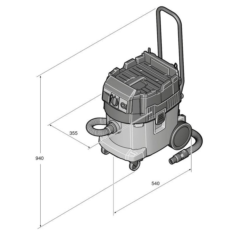 Aspirateur eau et poussière FEIN DUSTEX 35 LX 1380W