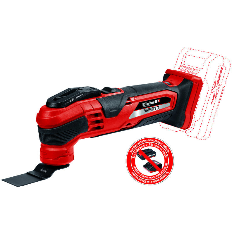 Outil multifonction sans fil 18V EINHELL VARRITO - Solo Power X-Change (vendu sans batterie)