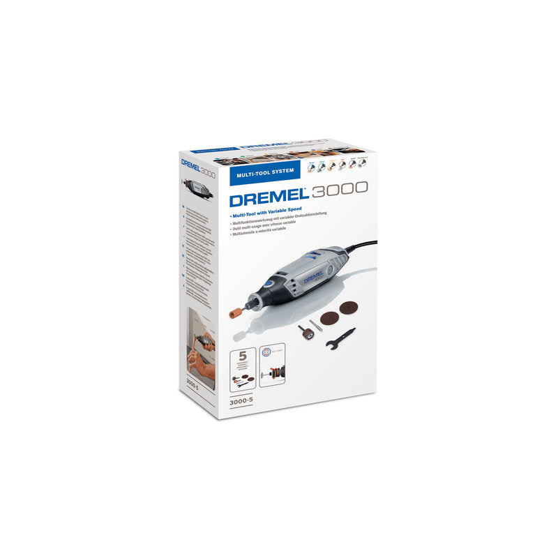 Outil Rotatif Multifonction DREMEL F0133000JA 130W avec 15 Accessoires, 10 000-33 000 tr/min