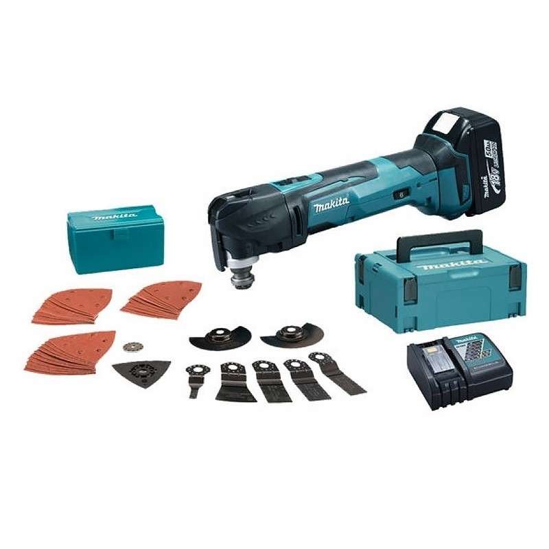 Outils multifonctions oscillant MAKITA DTM51RTJX2 - 18V LXT + 2 batteries 5,0 Ah et chargeur