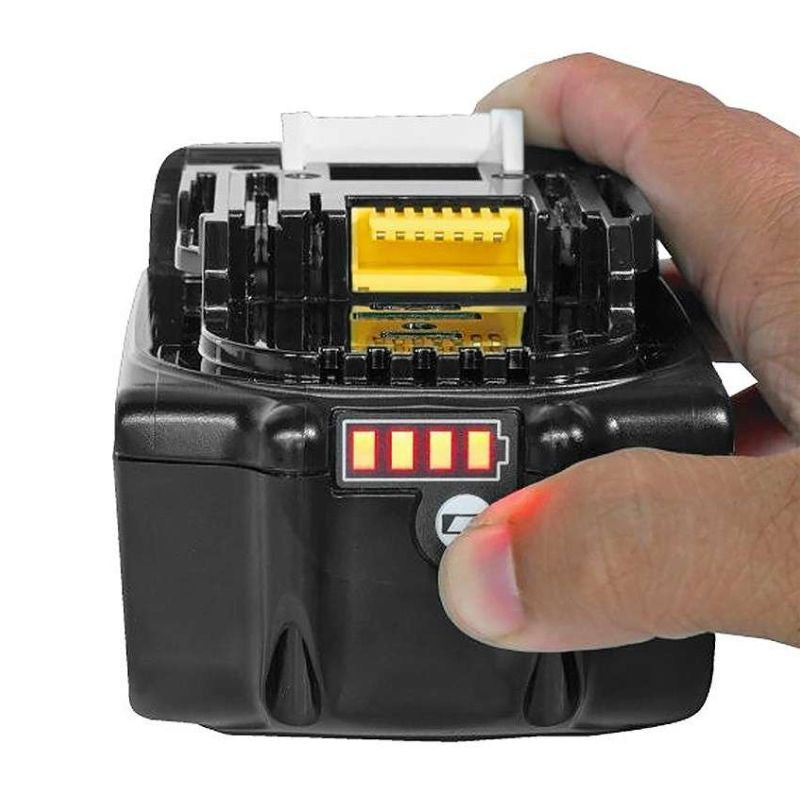 Pack 2 Batteries MAKITA BL1850B Li-ion 18 V / 5 Ah (témoin de charge intégré)