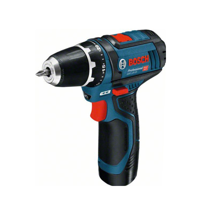 Pack 2 outils BOSCH 0615990N2U Perceuse-visseuse GSR 12V-15 + Meuleuse angulaires GWS 12V-76 + 2 batteries 2Ah 12V + chargeur en L-BOXX