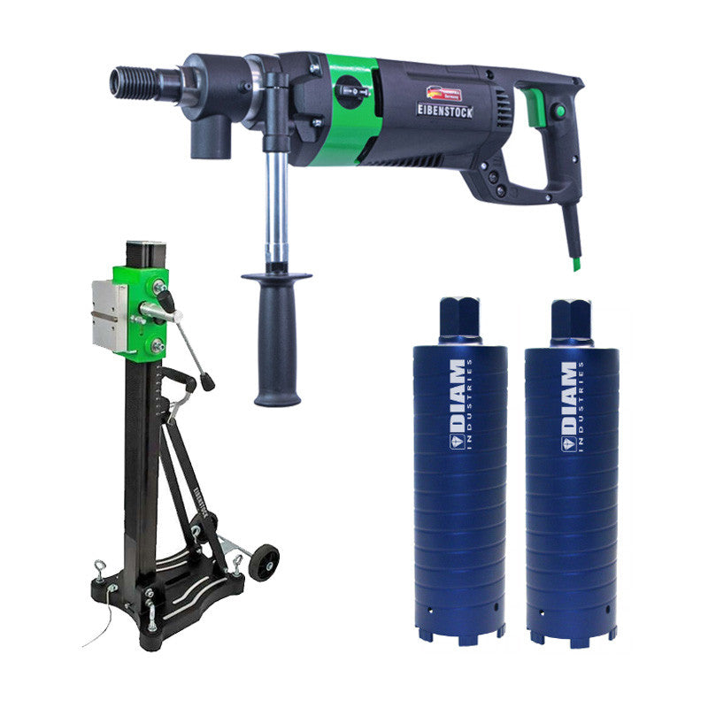 Carotteuse Diamant EIBENSTOCK PLD 182.1 NT 2300W - Perçage Béton Sec/humide, ø 12-182 Mm, Accessoires Inclus