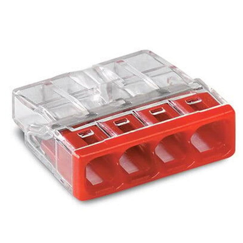 Pack de 100 Bornes WAGO 2273-204 - 4 x 0,5 à 2,5mm²