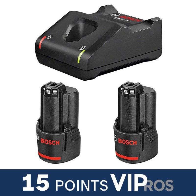 Pack de 2 Batteries + chargeur BOSCH 1600A019RD - GBA 12V 3.0Ah + GAL 12V-40 Professional