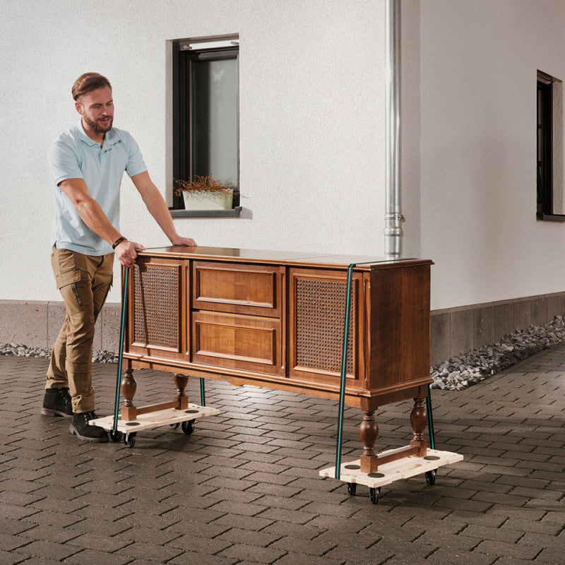 Pack de 2 supports roulants connectables WOLFCRAFT FT 400