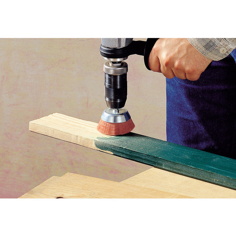 Pack de 3 brosses fil nylon à gros grains queue WOLFCRAFT 2741000 Ø6 mm