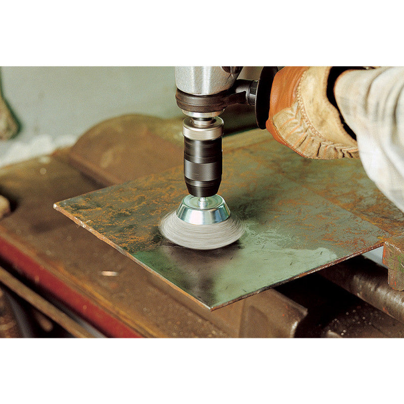 Pack de 4 brosses fil d'acier queue WOLFCRAFT 2133000 Ø6 mm