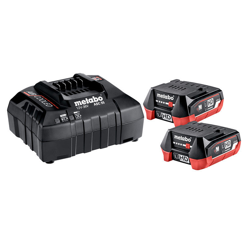 Pack Energie 12V 2x4,Ah LiHD + chargeur ASC 55 - METABO - 685301000