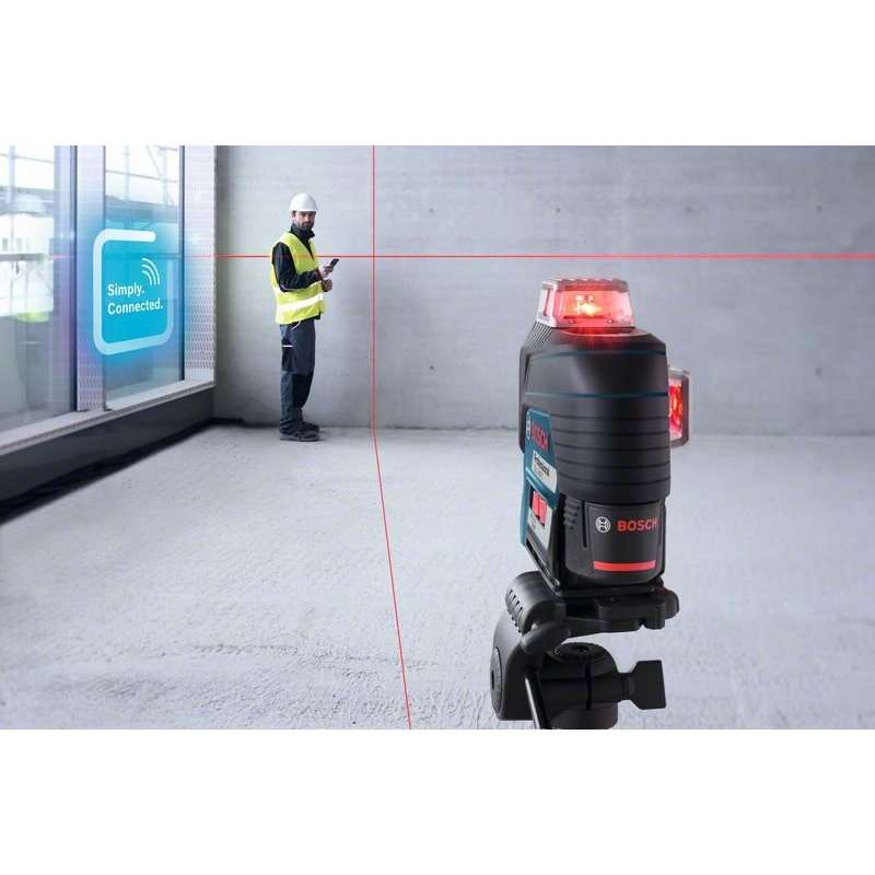 Pack Laser BOSCH 0601063R02 - GLL 3-80 C Professional (BM1, Cible et L-Boxx)