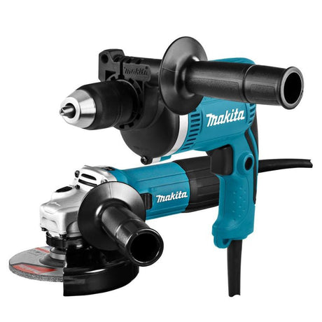 Pack Perceuse à percussion HP1631 (710W) + Meuleuse GA5030R (125mm) MAKITA DK0050X1 en coffret