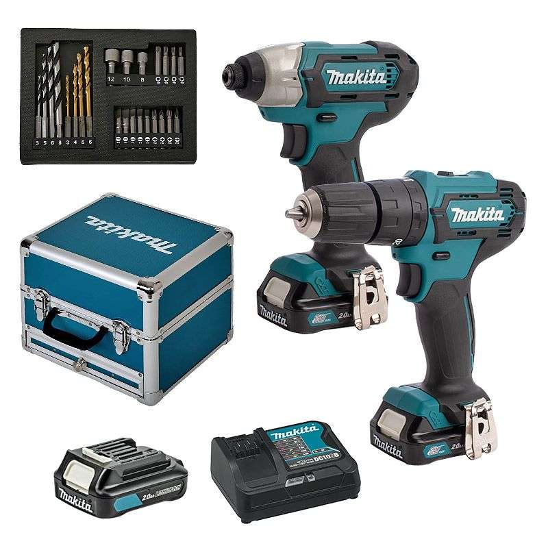 Pack Perceuse / Visseuse MAKITA CLX228SAX2 Li-ion 10,8V (3x2Ah)