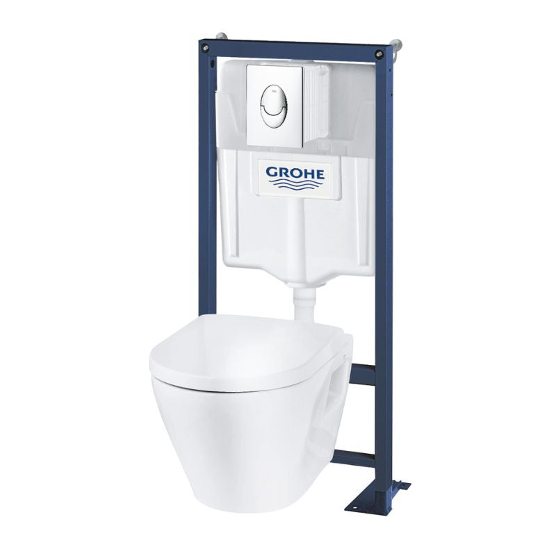 Pack WC suspendu sans bride GROHE SOLIDO OEM CERAMIC BUNDLE - murs porteurs ou non porteurs