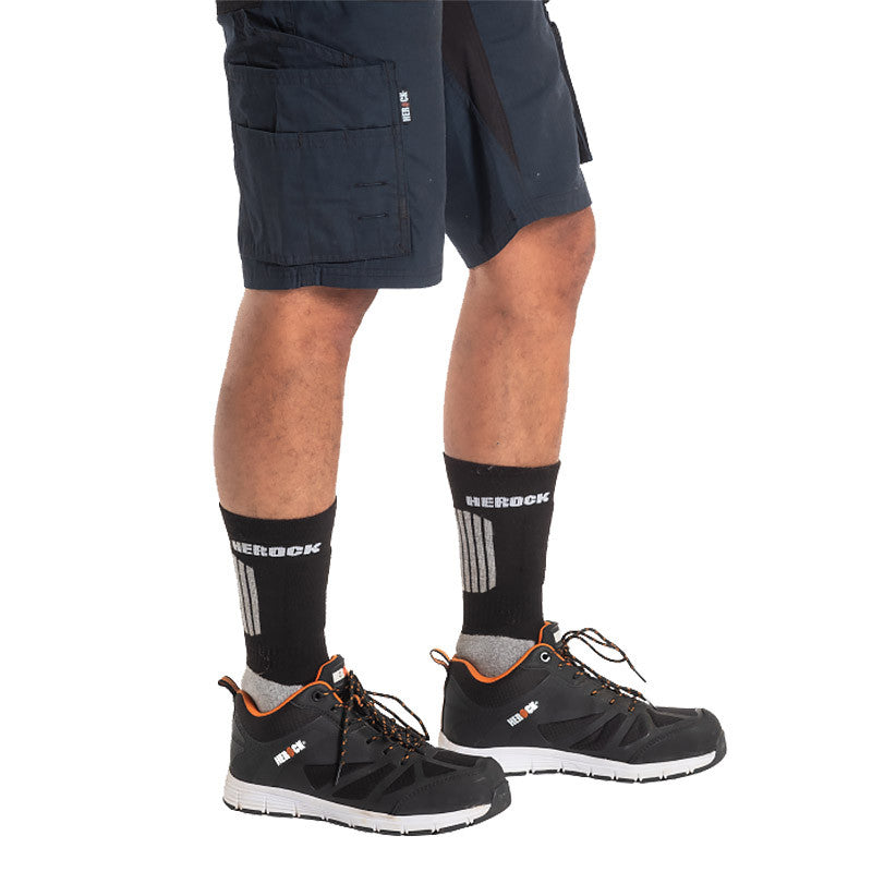 Paire de chaussettes hautes HEROCK Voltis noires