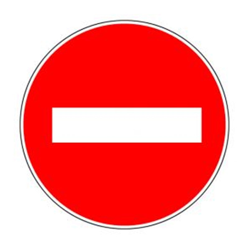 Panneau Sens interdit - Ø30cm - ISO 7001