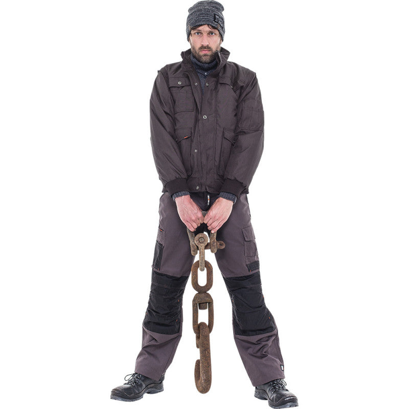 Pantalon de travail multipoches HEROCK Mars gris/noir