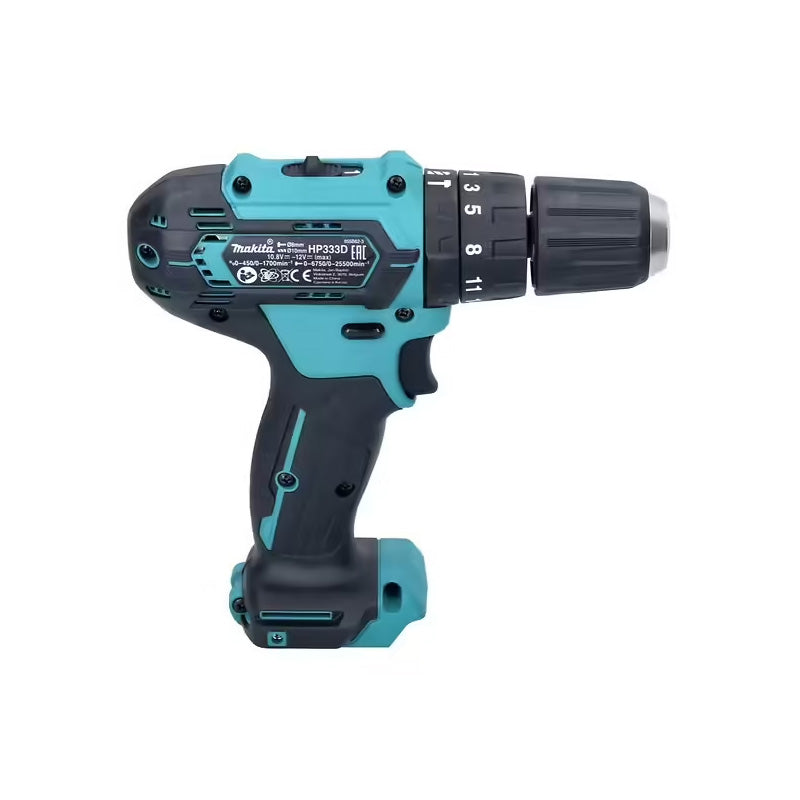 Perceuse visseuse à percussion MAKITA HP333DZ 12 V Li-Ion CXT Ø 10 mm (vendu sans batterie)