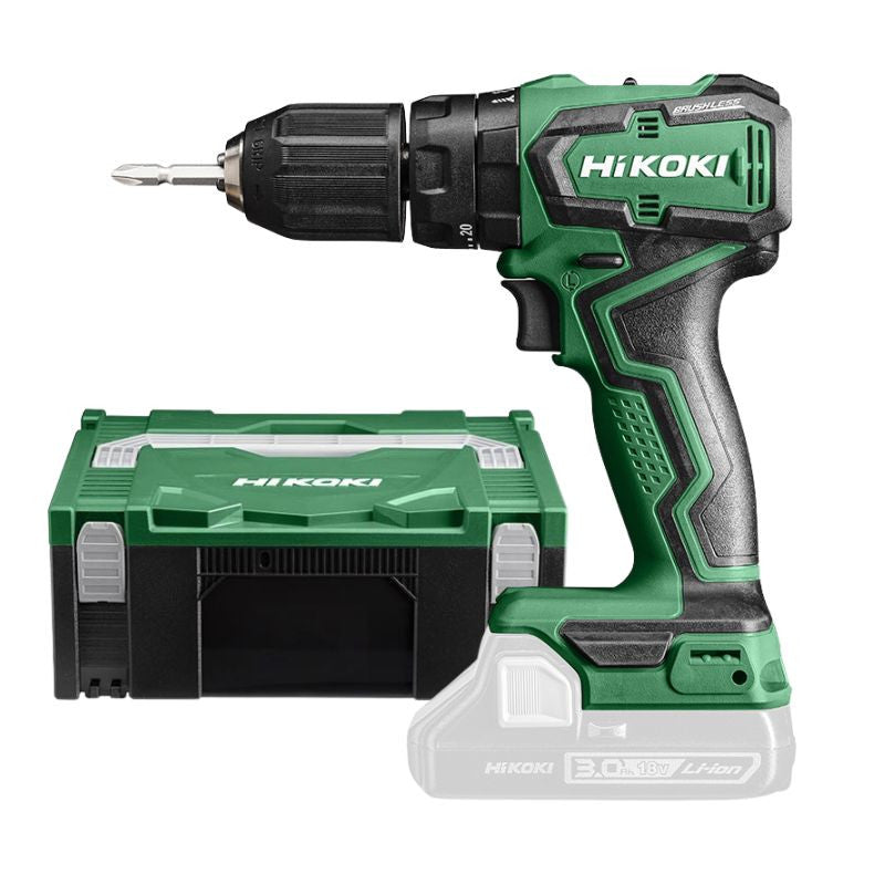 Perceuse-Visseuse à percussion 18V HIKOKI DV18DDW2Z 55 Nm en coffret HSC II (vendu sans batterie)