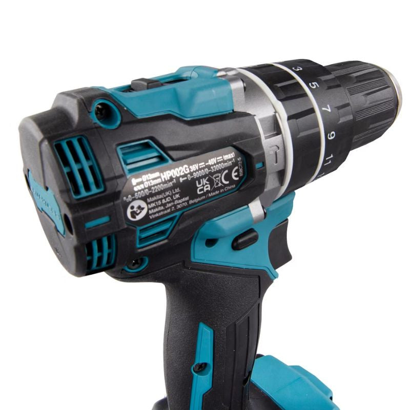 Perceuse-visseuse à percussion 40V max Li-ion 13 mm Brushless XGT MAKITA HP002GZ (vendu sans batterie)