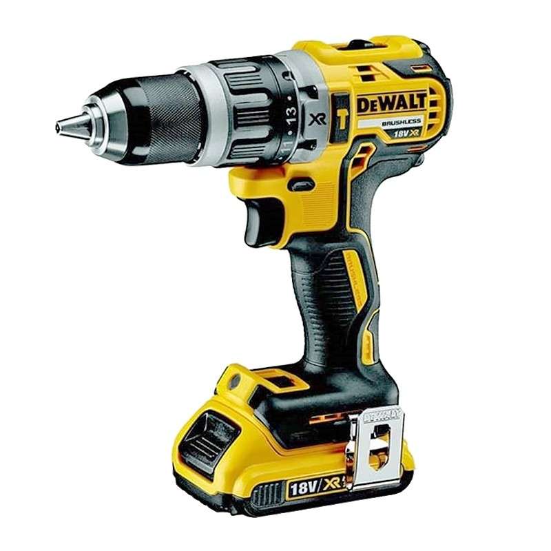 Perceuse-visseuse à percussion 18V DEWALT DCD796D2-QW Brushless avec coffret et 2 batteries 2,0 Ah