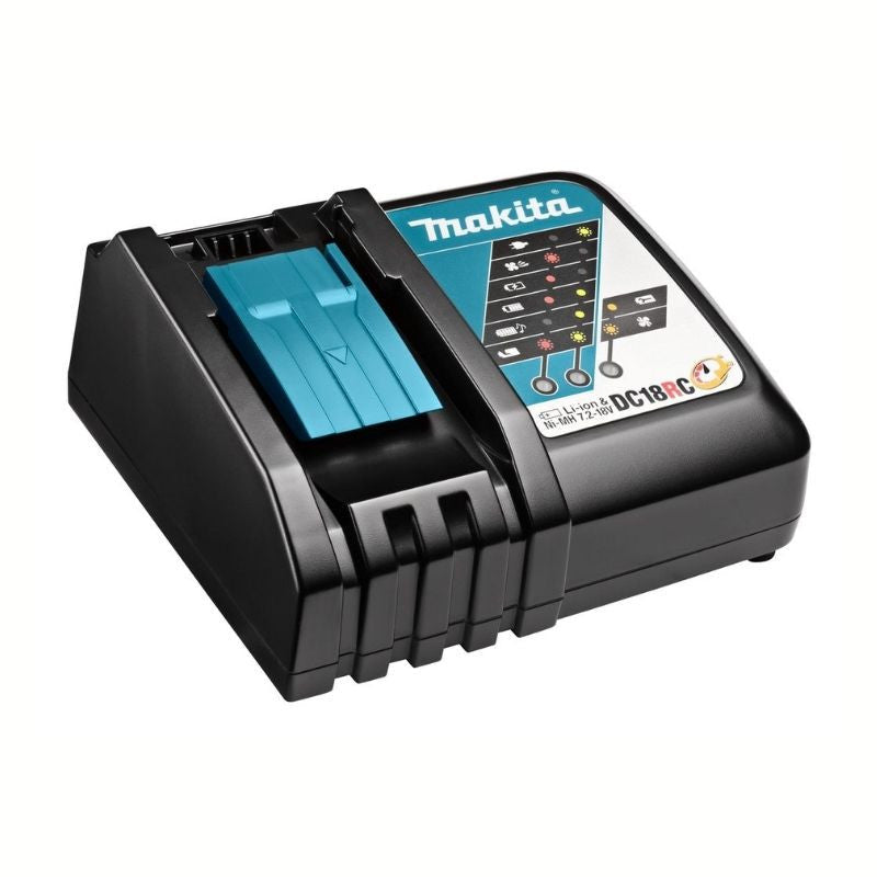 Perceuse visseuse à percussion MAKITA DHP486RTJ 18V - 2 batteries Li-ion 5 Ah + chargeur rapide + MAKPAC