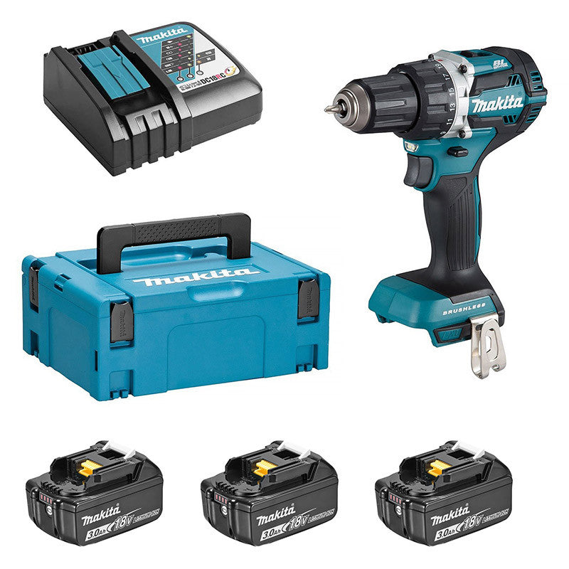 Perceuse Visseuse MAKITA DDF484RF3J 18 V Li-ion Ø 13 mm (3 x 3,0 Ah)