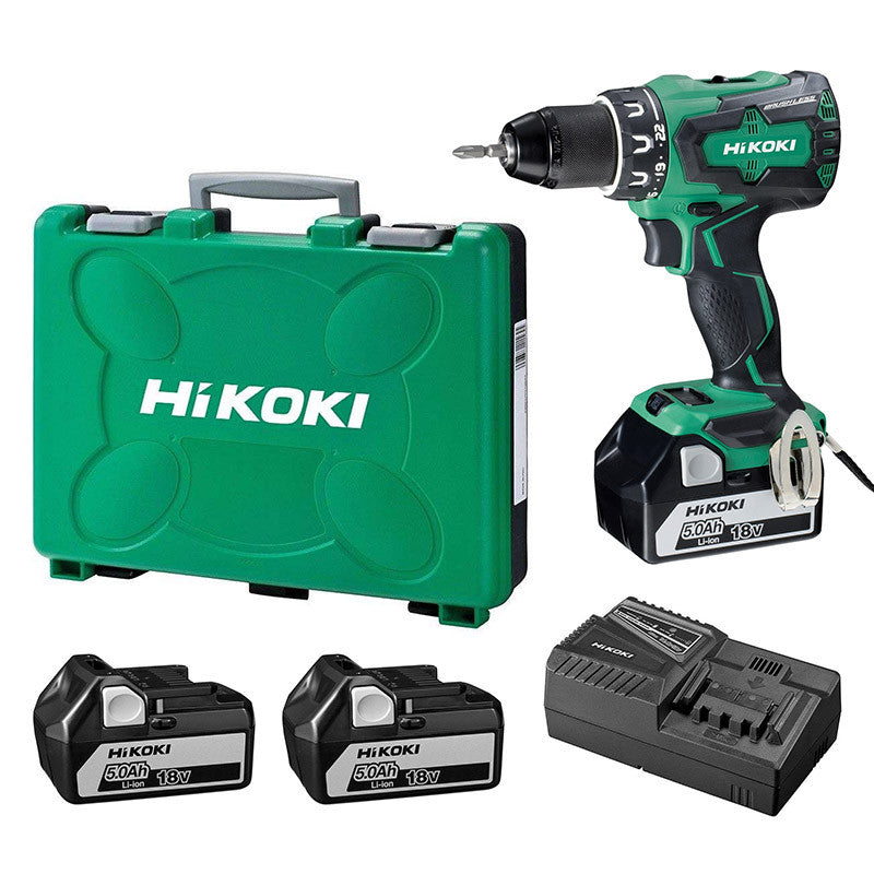 Perceuse-visseuse sans-fil HIKOKI DS18DBSLWDZ - 3 batteries - 18V - 5Ah